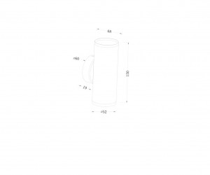 Настенный светильник (бра) Technical C068WL-02W