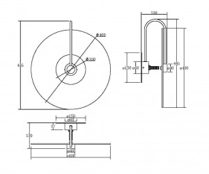 Настенный светильник (бра) Maytoni MOD305WL-01B
