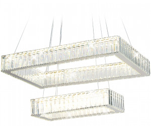 TR5005/2 CH/CL хром/прозрачный 90W 3000K/4200K/6400K 600*400*950 (Без ПДУ)