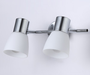 TR3963/2 CH/FR хром/белый матовый E27*2 max 40W 200*105*200