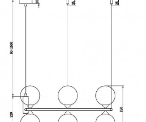 Подвесной светильник Maytoni MOD013PL-06BS1