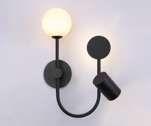 FL66389/3 BK черный 4W 4200K+G9+GU10 378*200*100