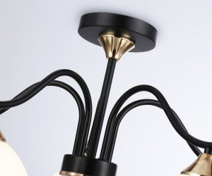 TR3162/5 BK/FGD черный/золото E27/5 max 60W D580*300