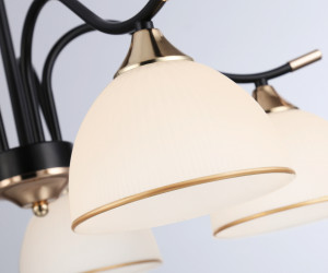 TR3162/5 BK/FGD черный/золото E27/5 max 60W D580*300