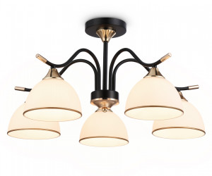 TR3162/5 BK/FGD черный/золото E27/5 max 60W D580*300