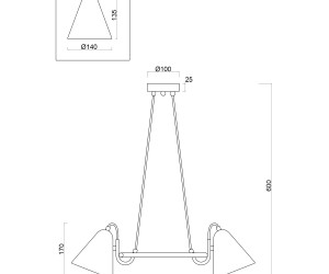 Подвесной светильник Freya FR8001PL-03WG