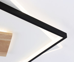 FL4791 WH/BK/WD белый/черный/дерево 77W 3000-6000K 515*515*50 (без ПДУ)