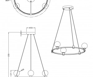 Подвесной светильник Freya FR4005PL-03B1