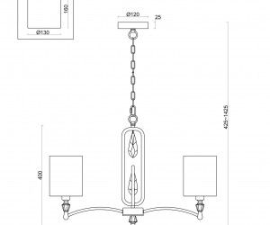 Подвесной светильник Freya FR1007PL-05N