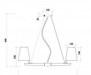 Подвесной светильник Freya FR8019PL-06W