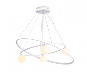 FL66326/1+4 WH белый 92W 3000K-6400K+G9/4 D800/600*1200 (ПДУ ИК)