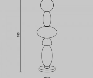 Настольный светильник Maytoni MOD297TL-L24BS3K
