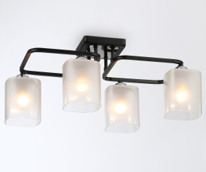 TR303222/4 BK/CH/FR черный/хром/белый матовый E27*4 max 60W 530*290*220