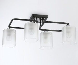 TR303222/4 BK/CH/FR черный/хром/белый матовый E27*4 max 60W 530*290*220