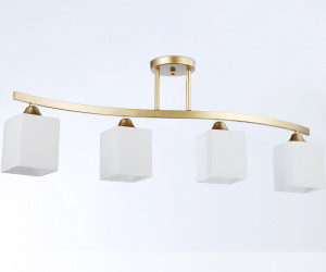 TR303122/4 CGD/FR золото/белый матовый E27/4 max 40W 840*150*300