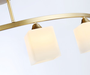 TR303122/4 CGD/FR золото/белый матовый E27/4 max 40W 840*150*300