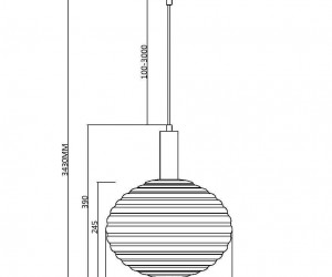 Подвесной светильник Maytoni MOD268PL-01B