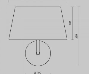 Настенный светильник (бра) Maytoni MOD360WL-01BS