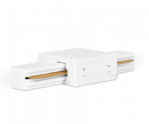 GL7065 WH белый коннектор прямой однофазный для соединения трековых шинопроводов