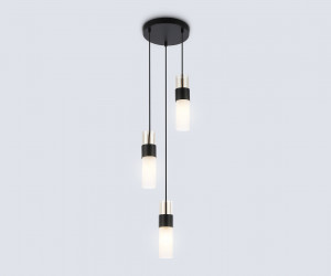 LH55102/3 BK/FR/TI черный/белый матовый/янтарь E14*3 max 40W D220*1200