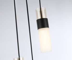 LH55102/3 BK/FR/TI черный/белый матовый/янтарь E14*3 max 40W D220*1200