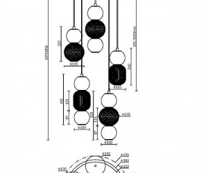 Подвесной светильник Maytoni MOD273PL-L80G3K