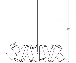 Подвесной светильник Maytoni MOD095PL-10BS