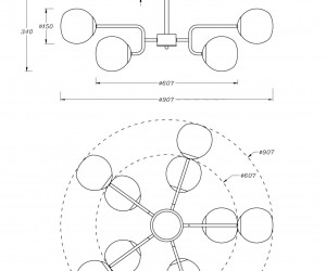Подвесной светильник Maytoni MOD221PL-10N