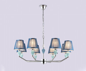 LH75063/8 CH/DB хром/темно синий E14/8 max 40W D870*810