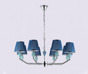 LH75063/8 CH/DB хром/темно синий E14/8 max 40W D870*810