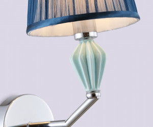 LH75065 CH/DB хром/темно синий E14 max 40W 230*150*300