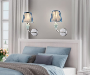 LH75065 CH/DB хром/темно синий E14 max 40W 230*150*300