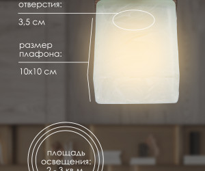 Потолочный светильник 6424-1SP WG 000036814