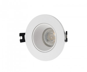 DK3061-WH Встраиваемый светильник, IP 20, 10 Вт, GU5.3, LED, белый/белый, пластик