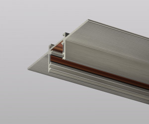 Трек SHINE HIDE для ГКЛ 12,5мм, 2м, 48В DC, IP20, цвет темный никель, алюминий