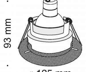 Встраиваемый светильник Technical DL043-01B