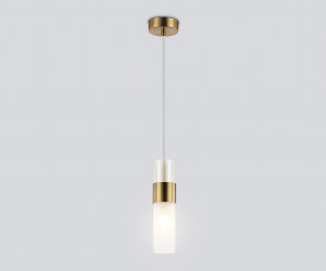 LH55111 BS/FR/TI латунь/белый матовый/янтарь E14 max 40W D55*1500