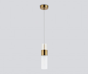 LH55111 BS/FR/TI латунь/белый матовый/янтарь E14 max 40W D55*1500