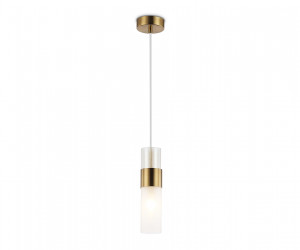 LH55111 BS/FR/TI латунь/белый матовый/янтарь E14 max 40W D55*1500