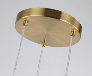 LH55112/3 BS/FR/TI латунь/белый матовый/янтарь E14*3 max 40W D220*1200