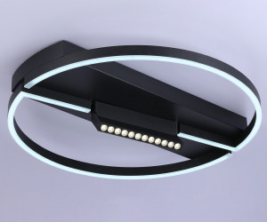 FL51460/1+1 BK черный 72W 3000K-6400K+4200K D600*110 (ПДУ РАДИО 2.4G)