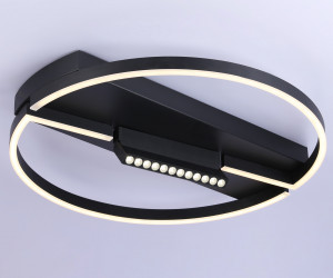 FL51460/1+1 BK черный 72W 3000K-6400K+4200K D600*110 (ПДУ РАДИО 2.4G)