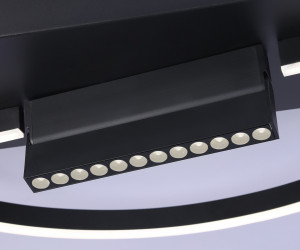 FL51460/1+1 BK черный 72W 3000K-6400K+4200K D600*110 (ПДУ РАДИО 2.4G)