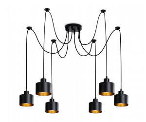 TR8132/6 BK черный E27*6 max 40W D700*800