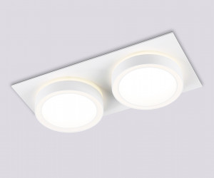 TN52423/2 WH/FR белый/белый матовый GX53 max 12W 210*105*45