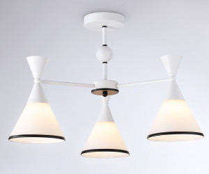 TR3164/3 WH/BK белый/черный E27/3 max 60W D580*380