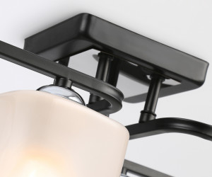 TR303224/6 BK/CH/FR черный/хром/белый матовый E27*6 max 60W 615*390*220