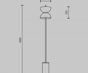 Напольный светильник (торшер) Maytoni MOD178FL-L11B3K