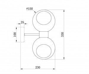 Настенный светильник (бра) Freya FR5394WL-02BS