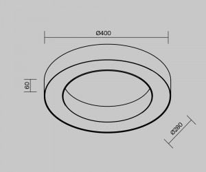 Потолочный светильник Technical C093CL-36W4K-B